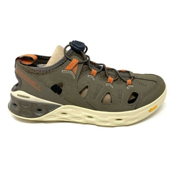 Merrell Olive and Orange Men's Sandals - Picture 1 of 6